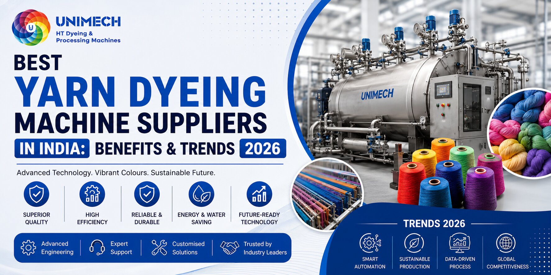 Best Yarn Dyeing Machine Suppliers in India: Benefits & Trends 2026